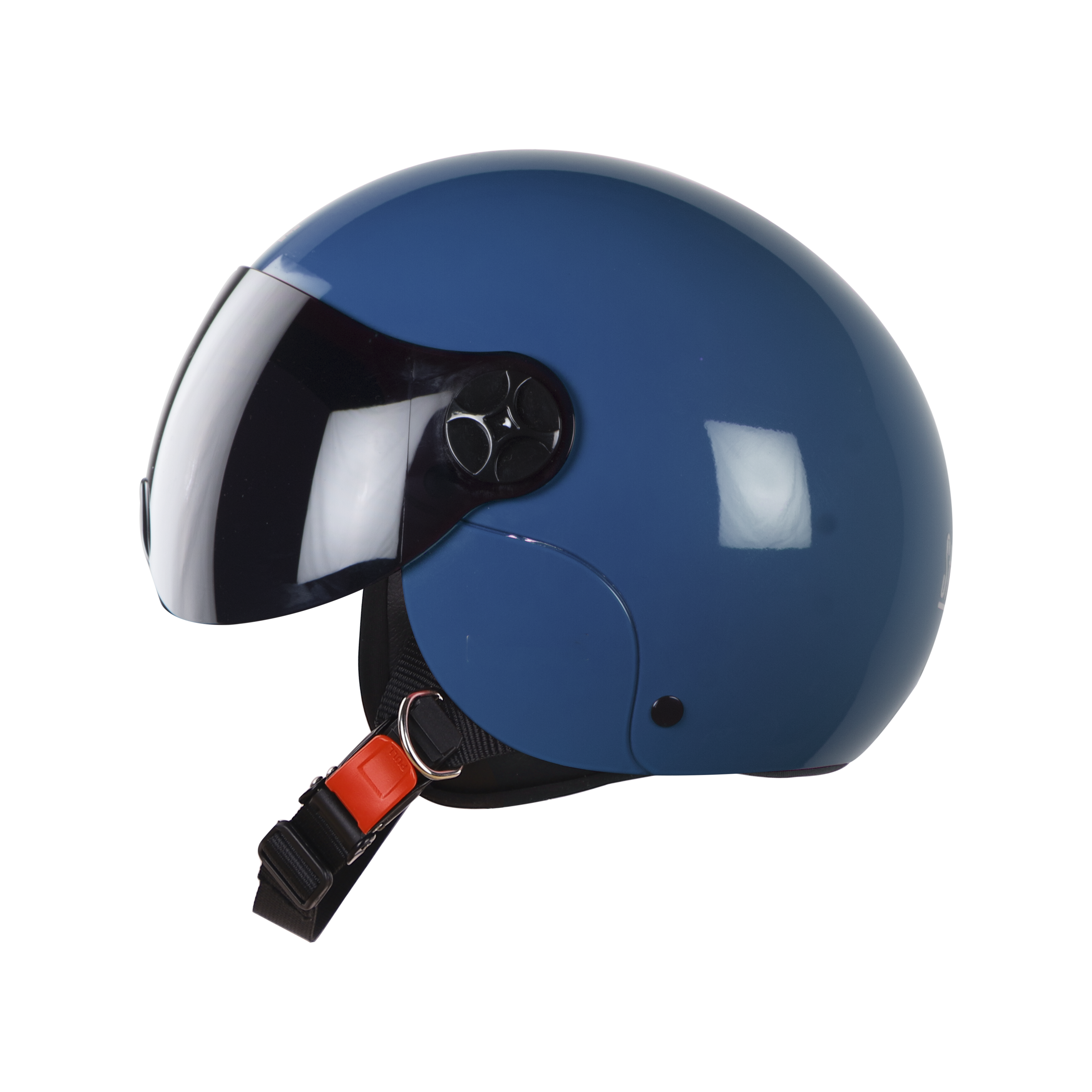 SBH-16 REX GLOSSY BLUE (FITTED WITH CLEAR VISOR AND SMOKE VISOR ONLY FOR ILLUSTRATION PURPOSE)